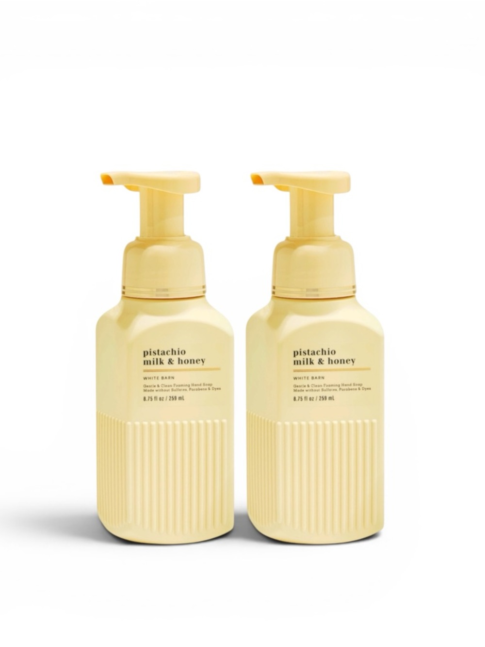 NEW 2X PISTACHIO MILK & HONEY Luxe Foam Hand Soap 8.75 fl oz Set Bundle BBW